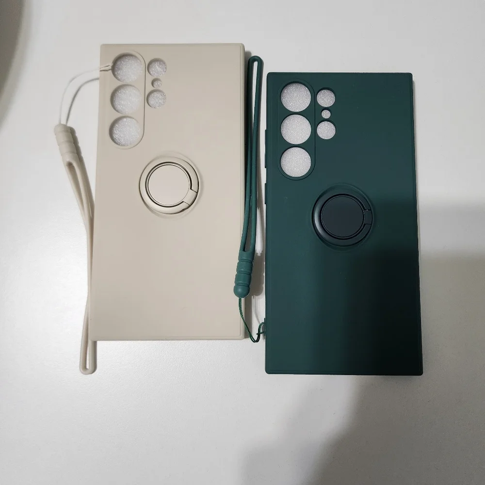 Stylish Beige and Green Phone Cases